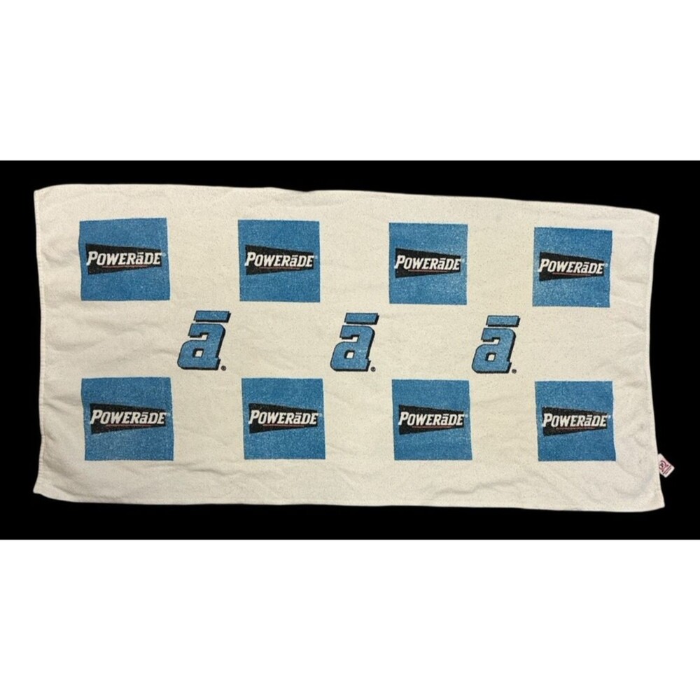 Vintage Powerade Drink Sports Towel Gym Bench Rally Long a 22 x 43
